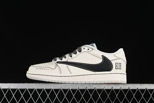 All categories Air Jordan Jordan series basketball shoes Air Jordan 1 Low high-end customized low-top sneakers Travis Scott x Fragment Design x Air Jordan 1 Low OG SP AJ1 Joe 1 Givenchy joint-black hook crystal low-top cultural casual sneakers XY2688-111